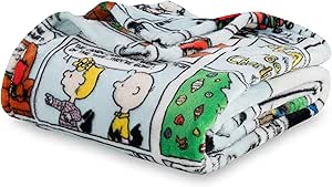 Berkshire Blanket Peanuts® VelvetLoft® Cute Character Snoopy Plush Kids Throw Blanket