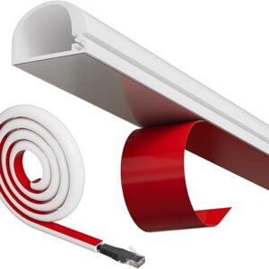 Conwang Mini White Cable Trunking Self Adhesive For 1 Electric Cables