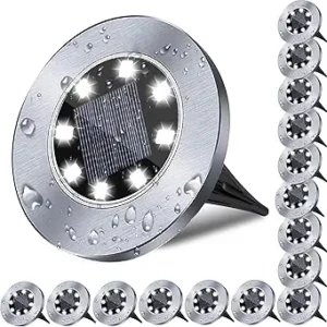 Solar Ground Light, Waterproof Solar Garden Lights