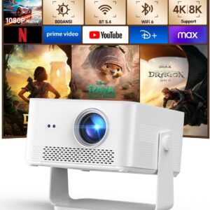 Android 14 & 800 ANSI: Magcubic Mini Projector 4K 8K Supported