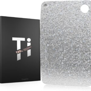 Titanium Chopping Board, 100% Pure Titanium Cutting Board for Kitchens with EPA-Certified