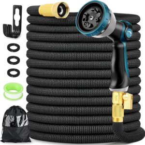 Expandable Garden Hose 50FT, Kink Free Flexible Water Hose with 10 Function Sprayer Nozzle 3